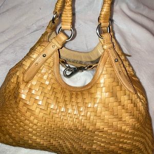 Cole Haan Genevieve woven leather purse